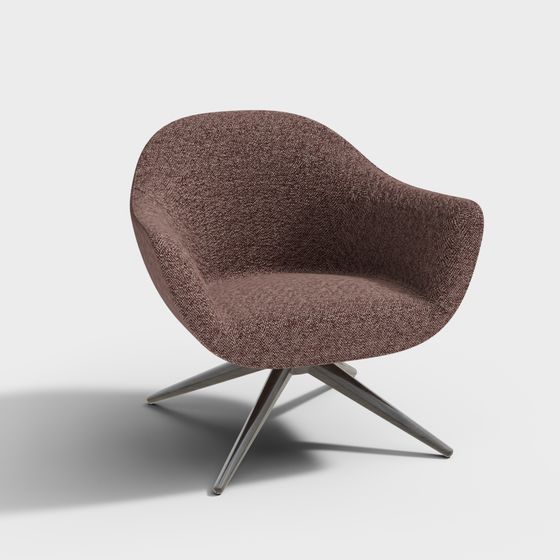 ポリフォームMADアームチェアレッドリネン