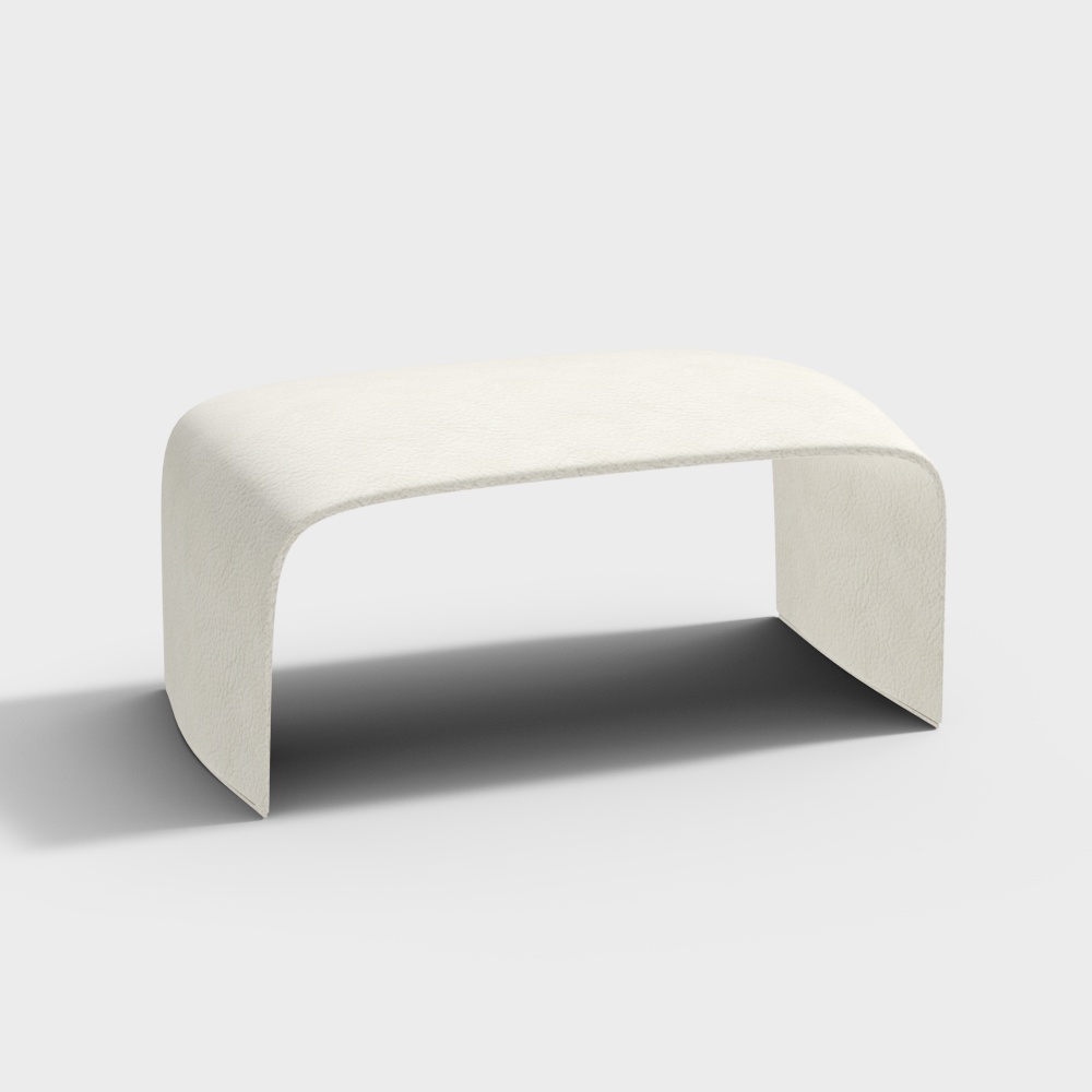 Poliform LECLUB armchair and pouf Single White lea
