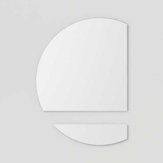 Elegant Curved 3D Model for Modern Spaces