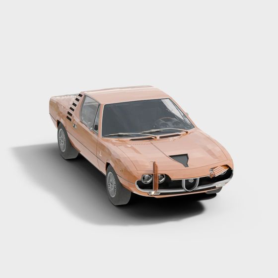Vintage Sports Car 3D model