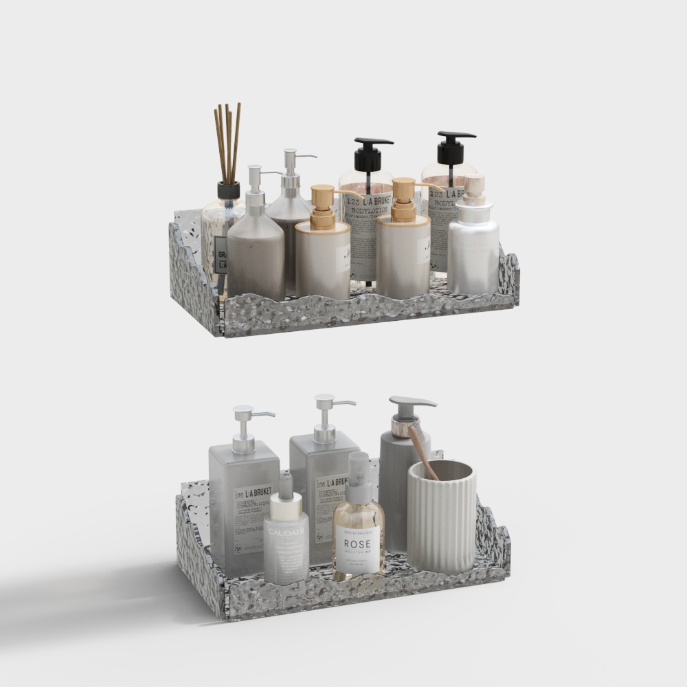 Modern bathroom perforation-free acrylic storage box