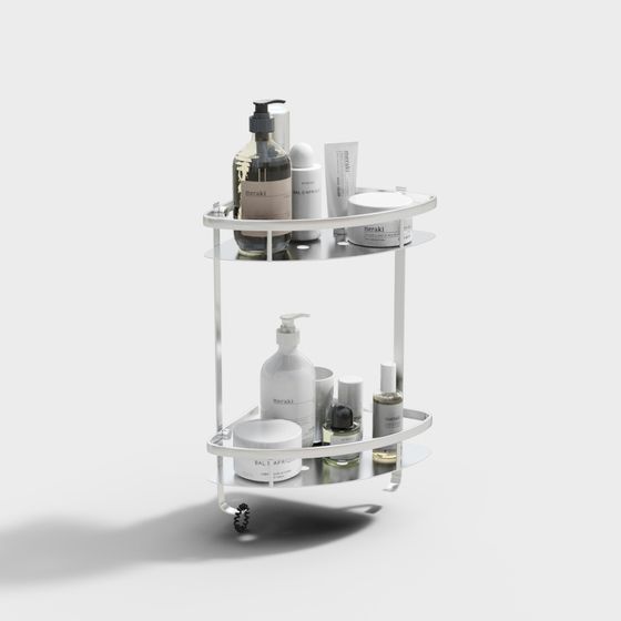 Modern Minimalist Bathroom Shelf 3D model