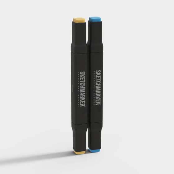 Unique Low-Poly 3D Model Pen for Creative Design