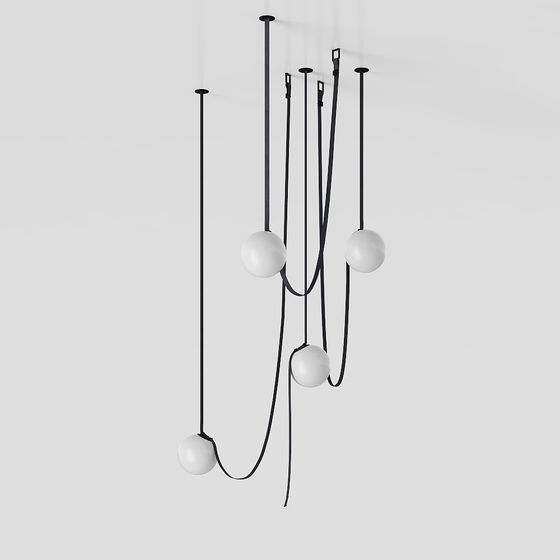 Hanging Art Lamp 3D model