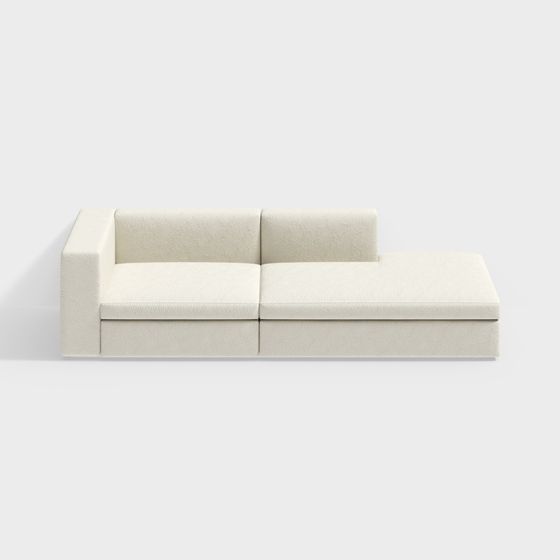 Modern Minimalist 3D Sofa Model