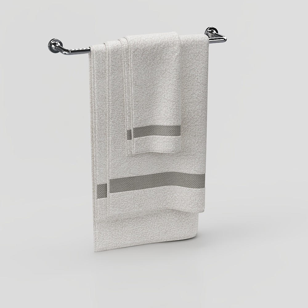 Modern bathroom towel rack