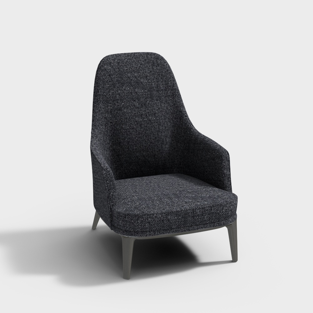 Ghế bành Poliform JANE LOUNGE ghế vải lanh xanh