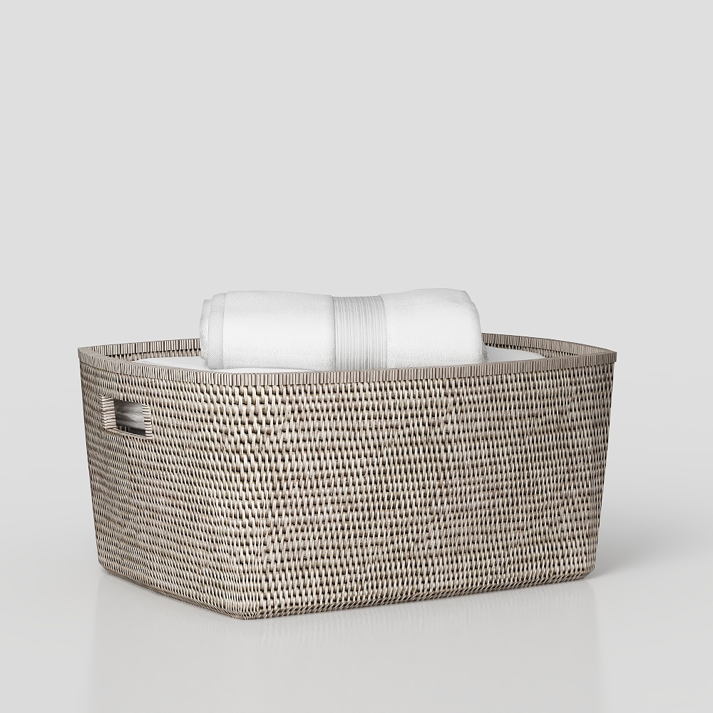 Modern bathroom storage basket