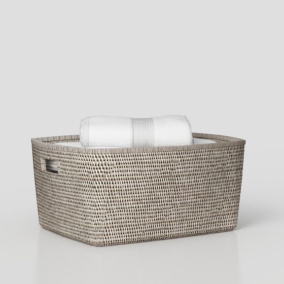 Rattan Storage Basket 3D model