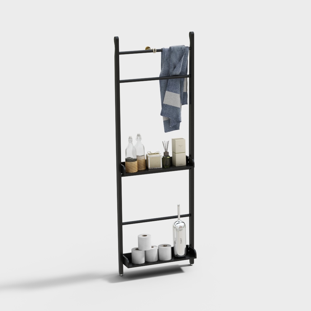 Modern bathroom wall towel racks