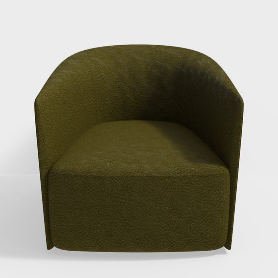 Poliform SANTAMONICA Sessel Grüner Lederstuhl