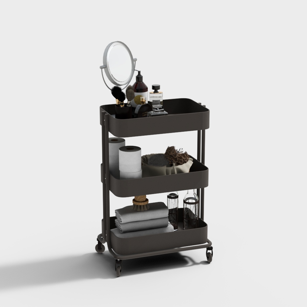 Modern toilet trolley Storage Shelf