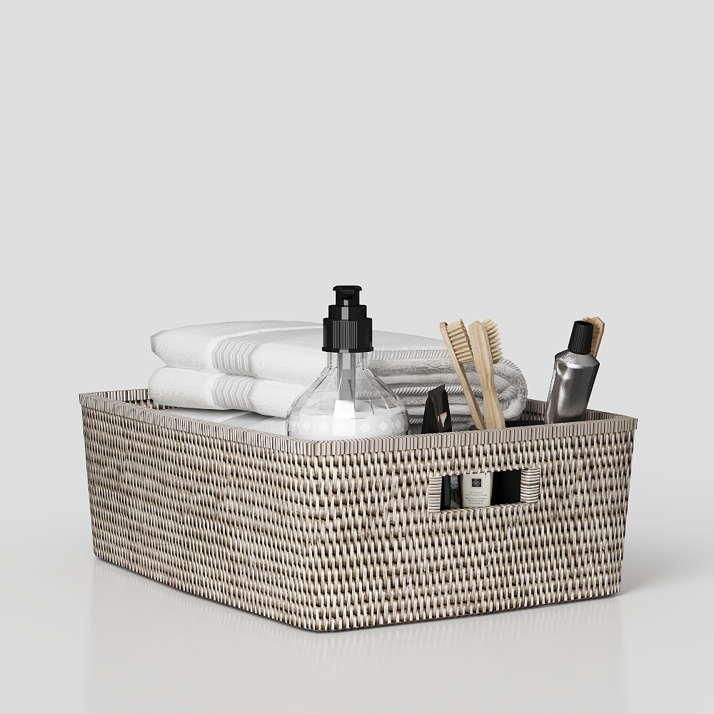 Modern bathroom storage basket