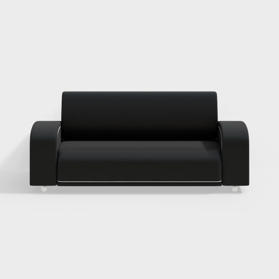 Urban Elegance Low-Poly Sofa 3D model