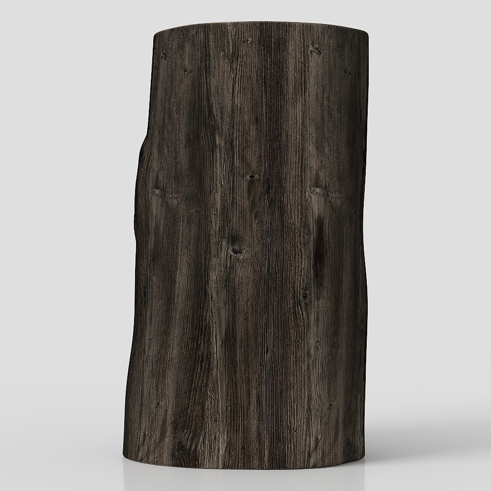 Realistic Low-Poly Tree Stump 3D model