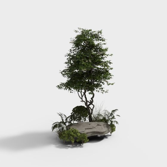 Lifelike Nature Tree 3D model