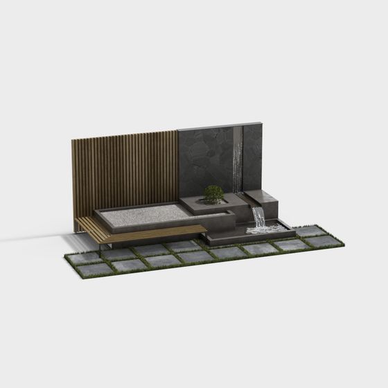 Low-Polygon Nature-Inspired 3D Model