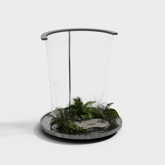 Urban Rainforest Low Poly 3D Model