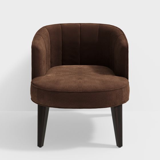 Cozy Velvet Chair 3D model for Modern Interiors