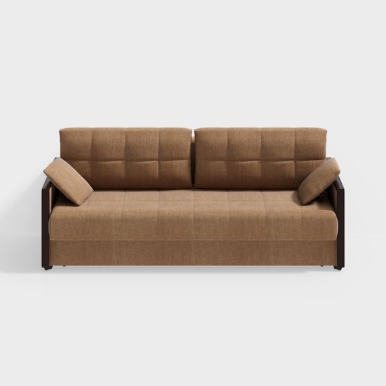 Cozy Comfort Low-Poly Sofa 3D model