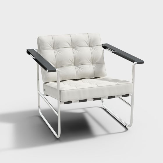 Urban Lounge Chair 3D model for Contemporary Spaces
