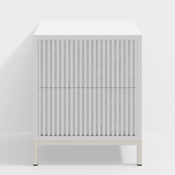 Stripe Storage Cabinet 3D model