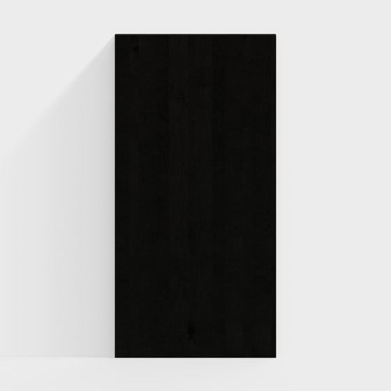 Mysterious Black Rectangular Stone 3D Model