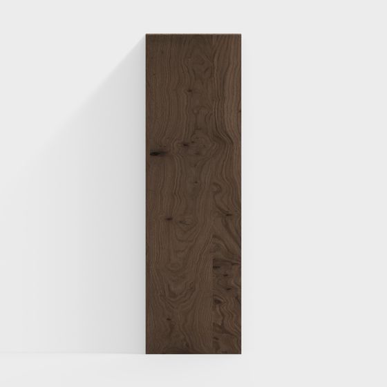 Realistic Low-Poly Wood Plank 3D Model