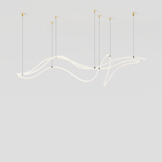 幾何 LED 線吊燈