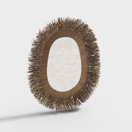 Natural Seaweed Mirror Frame 3D model