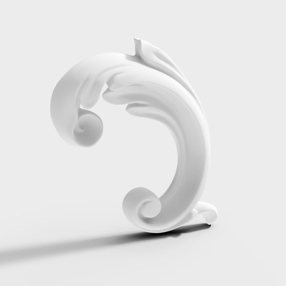 Flowing Cloud Ornament 3D model