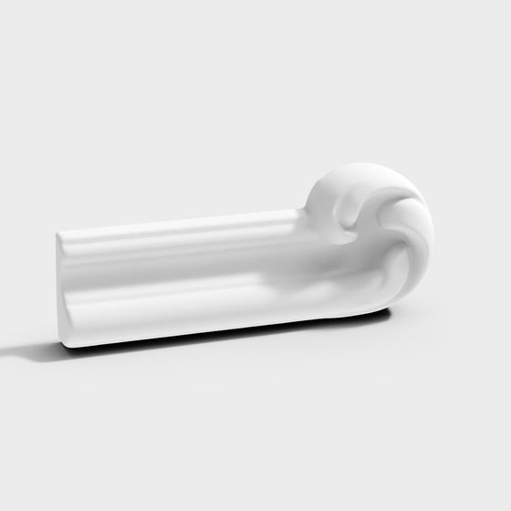 Streamlined Handrail 3D model