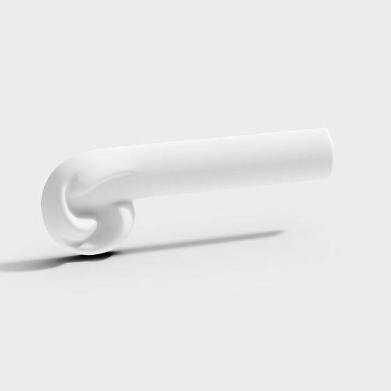 Sculpted Curve Low-Poly 3D model