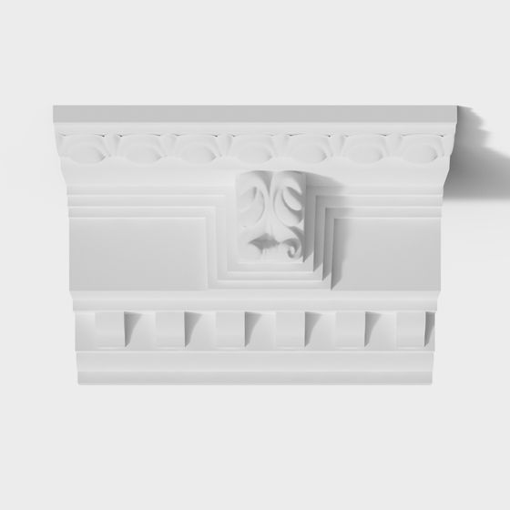 Victorian Ornament Low-Poly 3D model for Creative Projects