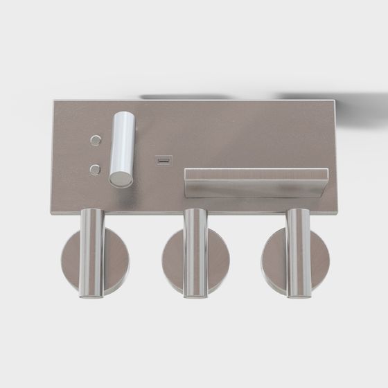 Minimalist Coat Rack 3D model