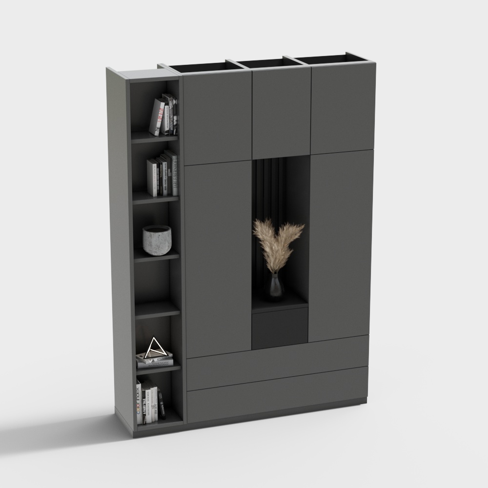 Cabinet with shelves