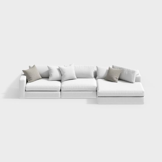 Urban Comfort Sofa 3D model for Creative Projects