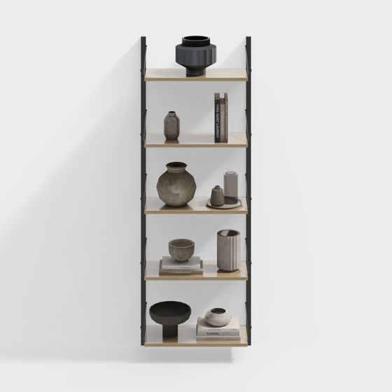 Urban Elegance Bookshelf 3D model