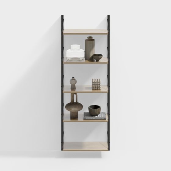 Urban Elegance Bookshelf 3D model
