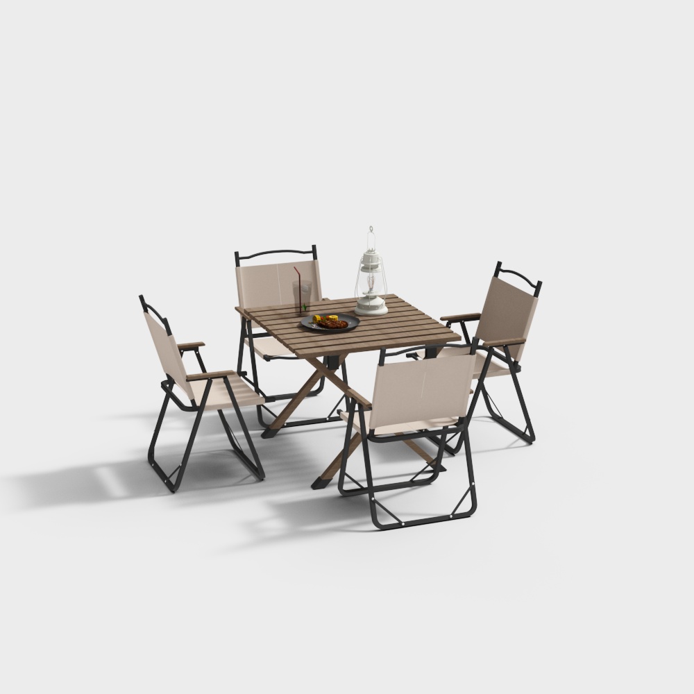 Cafe table and chair combination