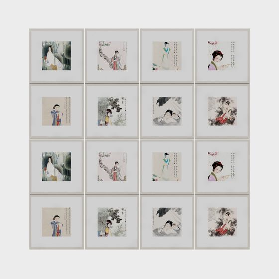 Classical Beauty Puzzle 3D Model