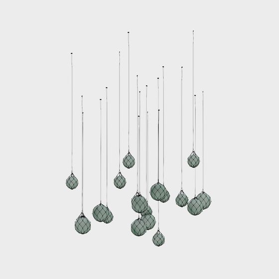Suspended Lighting 3D Model: A Modern Touch