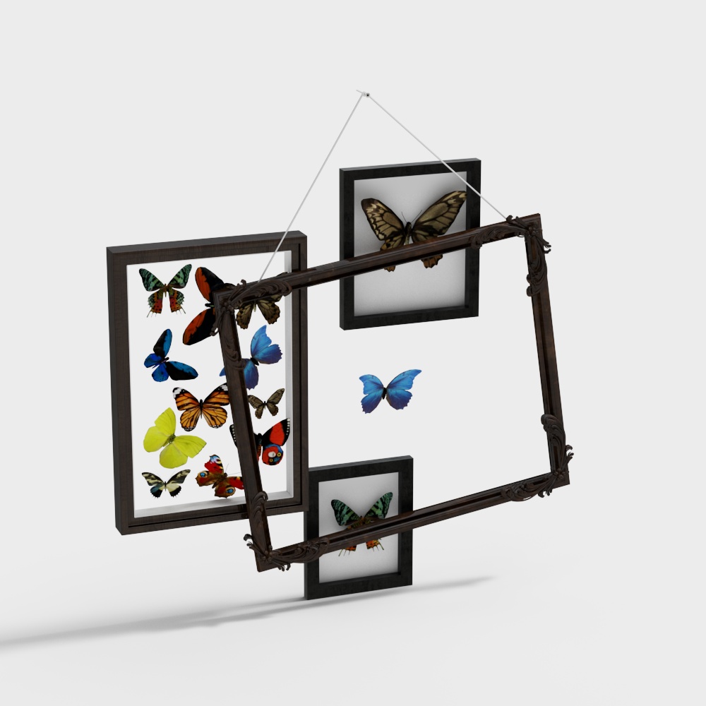 Cafe wall butterfly decoration