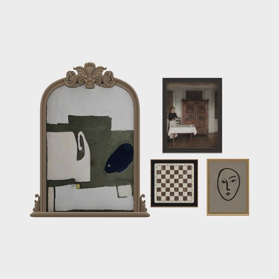 Vintage Gallery 3D model in Art and Reality