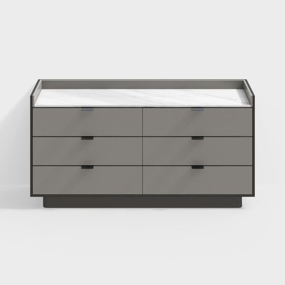 Cabinet à six compartiments 505-CN-558-NCI-L-DG16