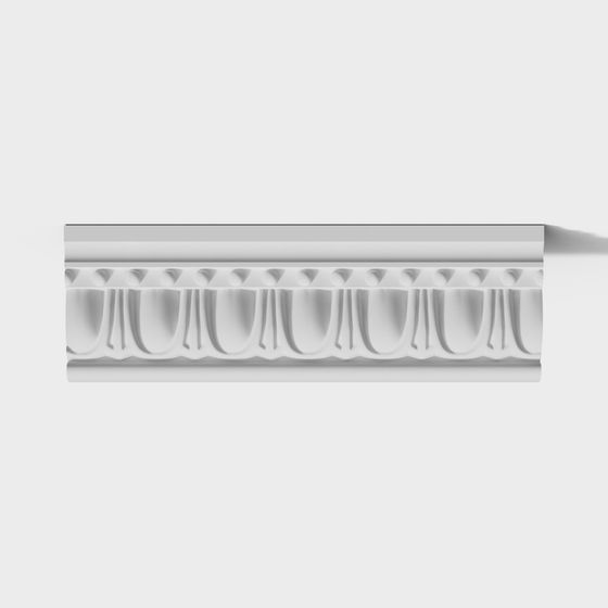 Elegant Corinthian Pillar Capital 3D model