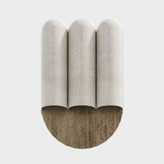 Distinctive Low-Poly 3D Model with Wood and Ceramic Elements