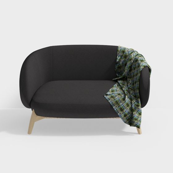 Cozy Curve Sofa 3D model