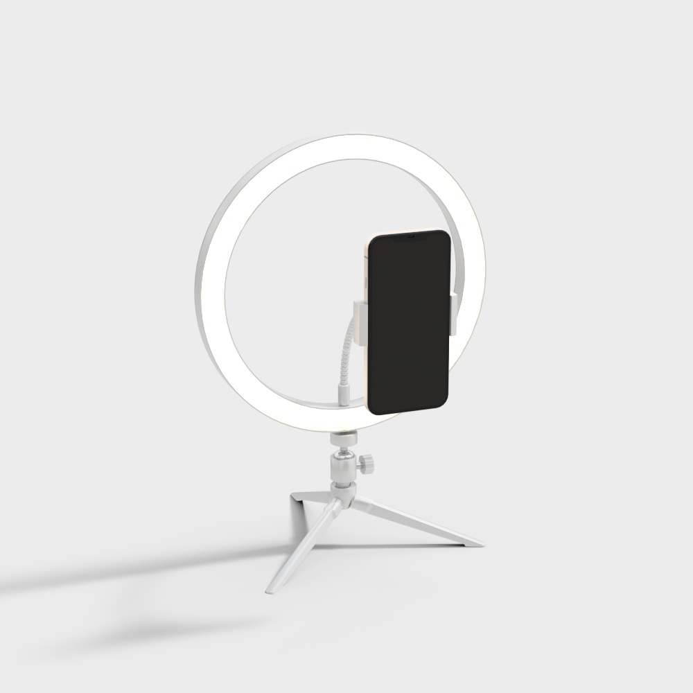 Ring Light Phone Holder 3D Model