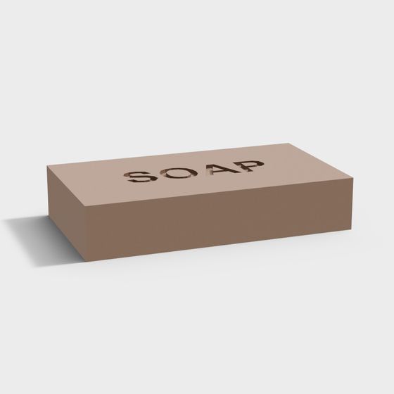 Elegant Soap Bar 3D model for Artistic Endeavors
